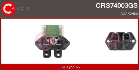 Levně Předřazený odpor, elektromotor (ventilátor chladiče) CASCO CRS74003GS