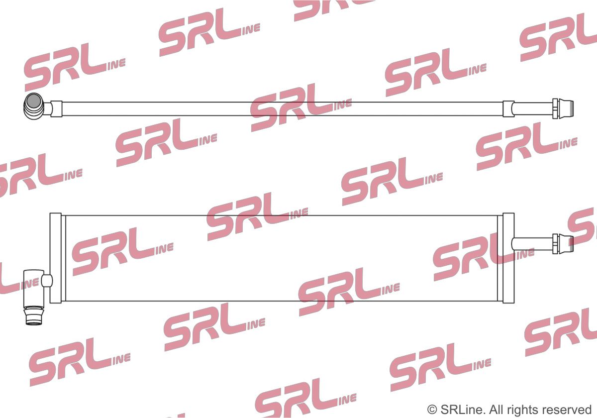 E-shop Nízkoteplotný chladič, chladič turbodúchadla SR-LINE 50E208-2