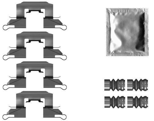 Set accesorii, placute frana TEXTAR 82559100