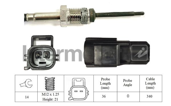 czujnik, temperatura spalin INTERMOTOR 27033