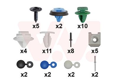 Set montaj, bara protectie VAN WEZEL 1704794