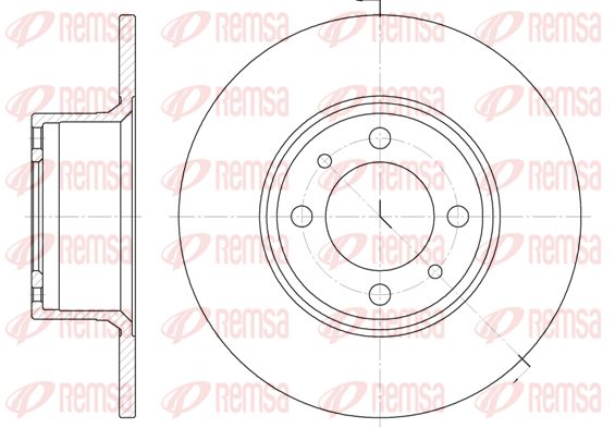Tarcza hamulcowa KAWE 6156 00