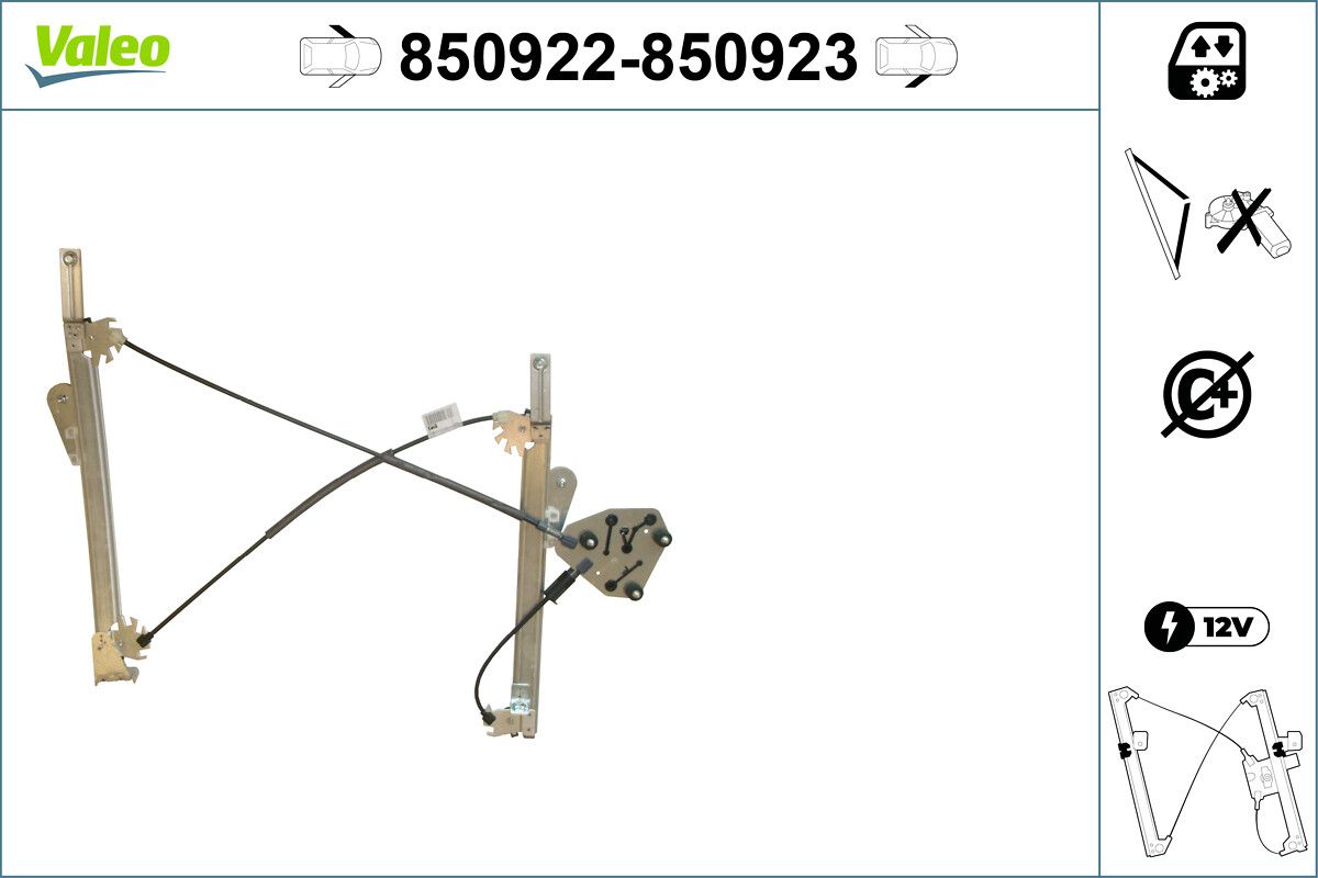 Mecanism actionare geam VALEO 850922