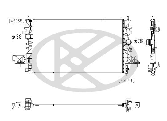 Radiator, racire motor KOYORAD PL463507