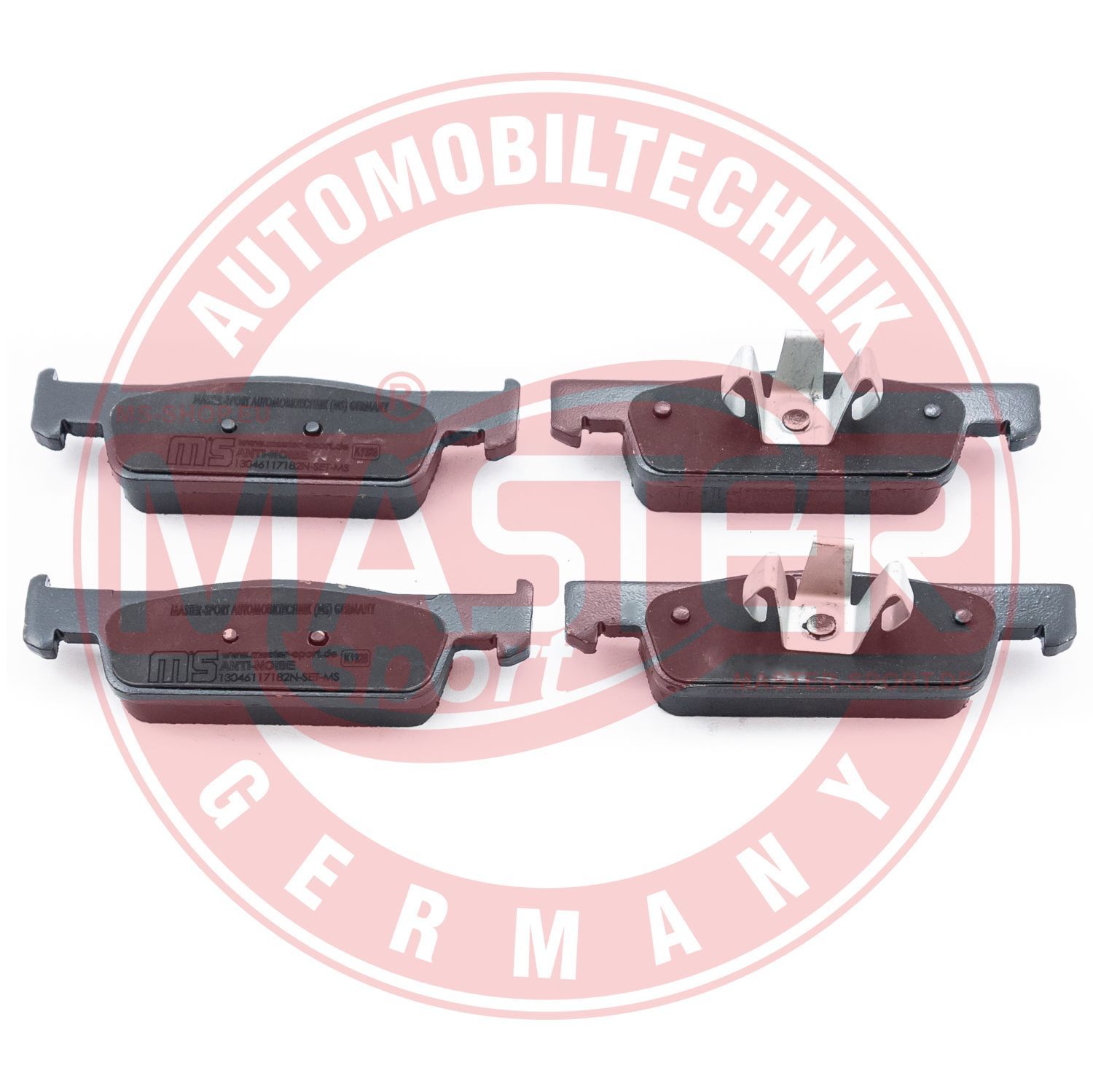Zestaw klocków hamulcowych, hamulce tarczowe MASTER-SPORT GERMANY 13046117182N-SET-MS