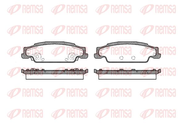 Zestaw klocków hamulcowych, hamulce tarczowe KAWE 0952 02