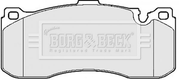 Zestaw klocków hamulcowych, hamulce tarczowe BORG & BECK BBP2155