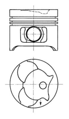 Piston KOLBENSCHMIDT 91372610