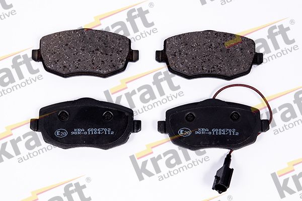 Sada brzdových destiček, kotoučová brzda KRAFT AUTOMOTIVE 6006702
