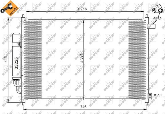 Condensor, airconditioning NRF 35866