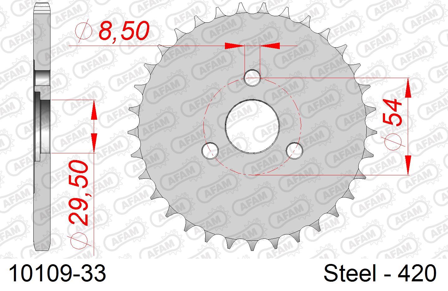 Roata dintata AFAM 10109-33