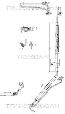 Furtun hidraulic, sistem de directie TRISCAN 8516 29040