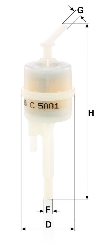 Levně Filtr, odvzdušnění (palivová nádrž) MANN-FILTER C 5001