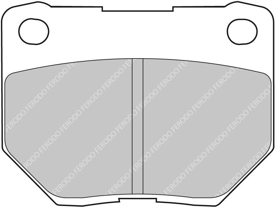 set placute frana,frana disc FERODO FDS1372
