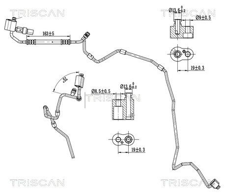 conducta presiune variabila,aer conditionat TRISCAN 9010 29016