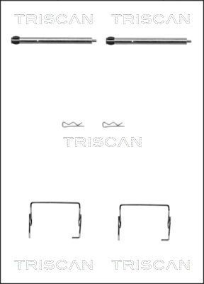 Zestaw akcesoriów, klocki hamulcowe TRISCAN 8105 251595