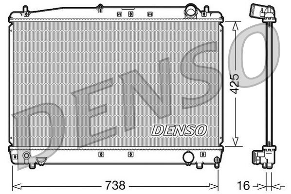 Chladič motora DENSO DRM50033