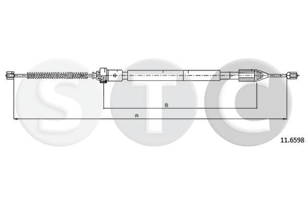 Cięgło, hamulec postojowy STC T483082