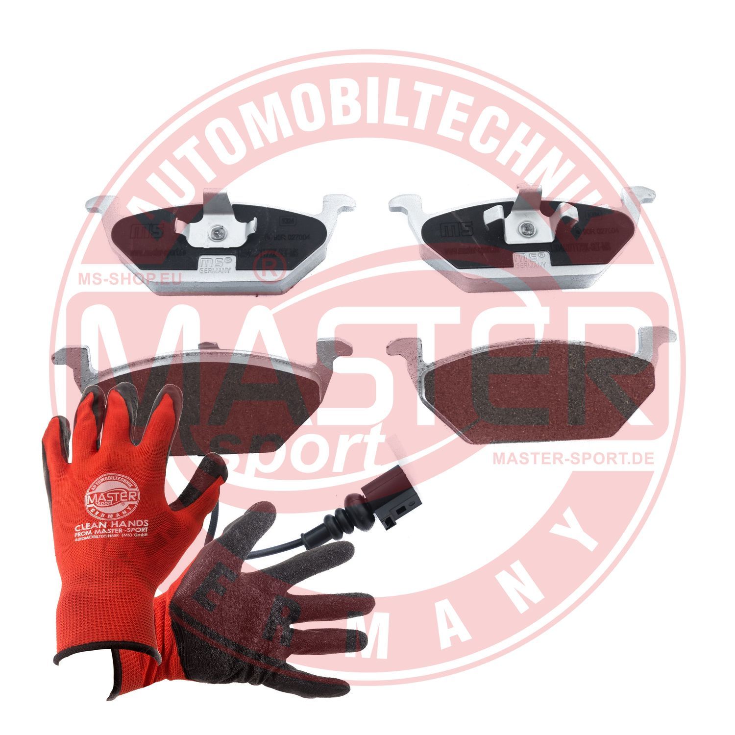 Zestaw klocków hamulcowych, hamulce tarczowe MASTER-SPORT GERMANY 13046071172K-SET-MSP