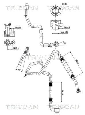 conducta presiune variabila,aer conditionat TRISCAN 9010 29138