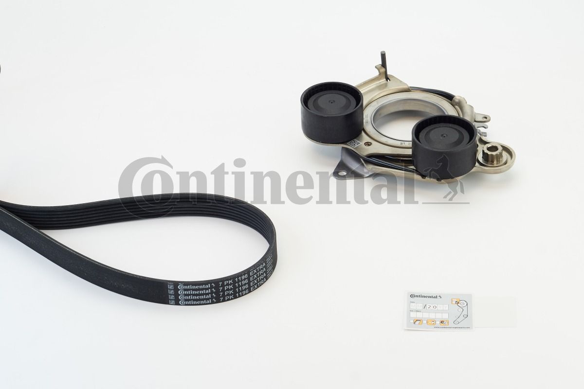 Zestaw paska klinowego wielorowkowego CONTINENTAL CTAM 7PK1196 EXTRA K1