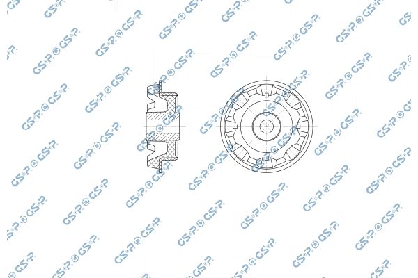 Łożyskowanie, mechanizm różnicowy GSP 550172