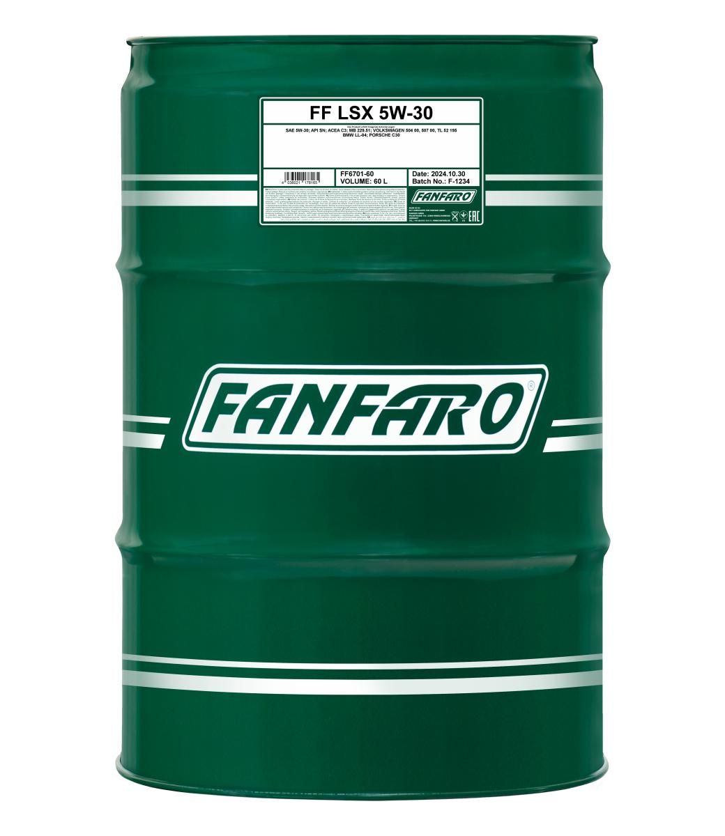 E-shop OLEJ FANFARO LSX 5W-30 60L C3 BMW LL-04
