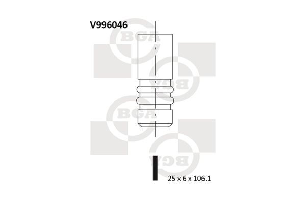 Zawór wydechowy BGA V996046