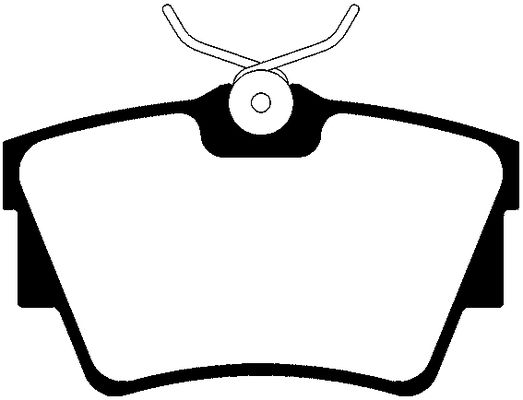 ABTEX - Rear Brake Pad Set