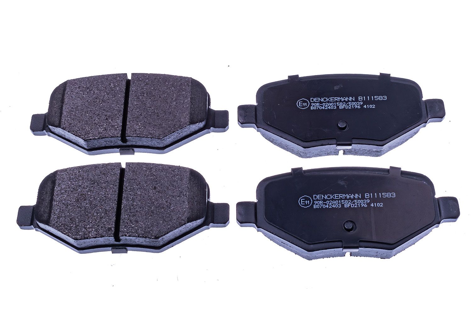 set placute frana,frana disc DENCKERMANN B111583