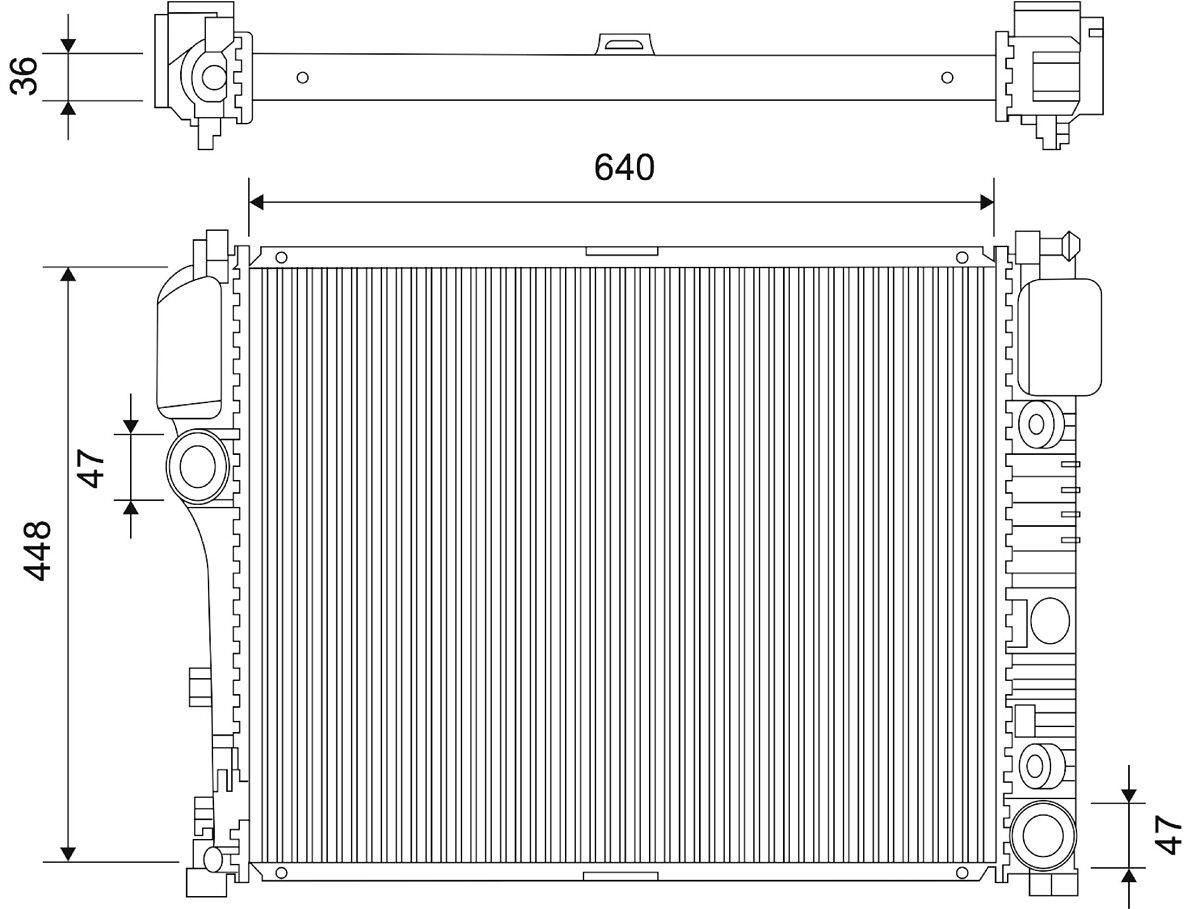 Radiator, racire motor VALEO 701107