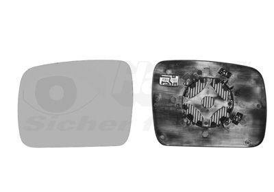 Sklo do zrcátka, vnější zrcátko VAN WEZEL 0250837