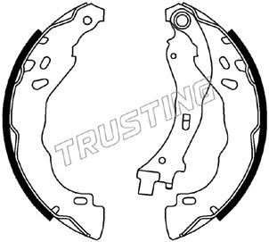 Zestaw szczęk hamulcowych TRUSTING 022.037