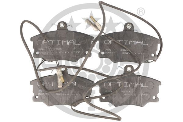 Zestaw klocków hamulcowych, hamulce tarczowe OPTIMAL 9520