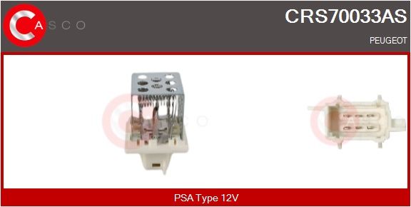 Odpor, vnitřní tlakový ventilátor CASCO CRS70033AS