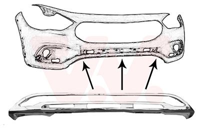 Banda de protectie, bara de protectie VAN WEZEL 2960580