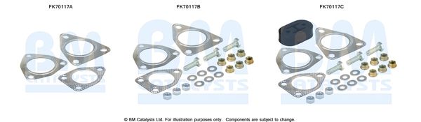 Zestaw montażowy, rura wydechowa BM CATALYSTS FK70117