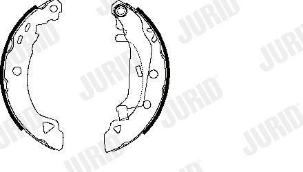 Zestaw szczęk hamulcowych JURID 361052J