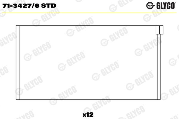 Ojniční ložisko GLYCO 71-3427/6 STD
