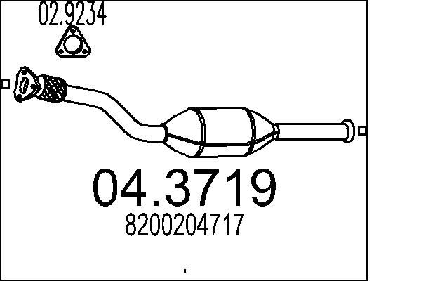 Katalizator MTS 04.3719