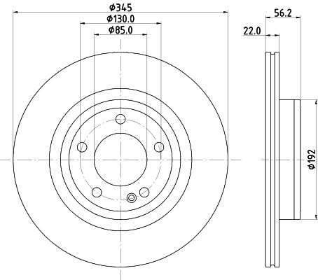 Tarcza hamulcowa HELLA 8DD 355 135-171