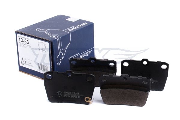 Levně Sada brzdových destiček, kotoučová brzda TOMEX Brakes 13-86