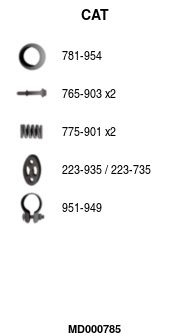 Katalizator FA1 MD000785