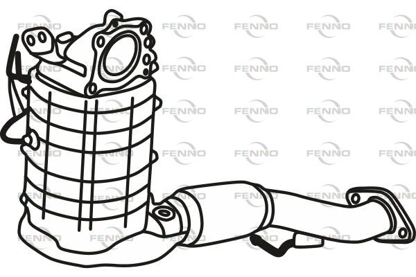 Filtr sadzy / filtr cząstek stałych, układ wydechowy FENNO SH022050XF