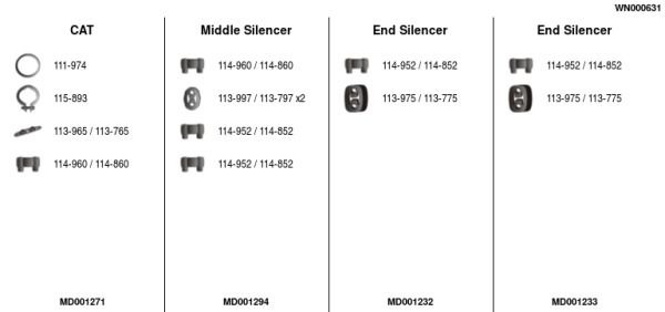 Układ wydechowy FA1 WN000631