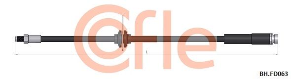 Przewód hamulcowy elastyczny COFLE 92.BH.FD063