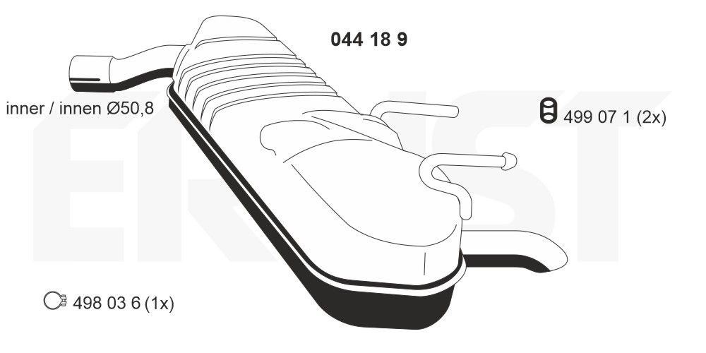 Toba esapament finala ERNST 044189