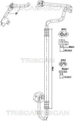 conducta presiune variabila,aer conditionat TRISCAN 9010 29006