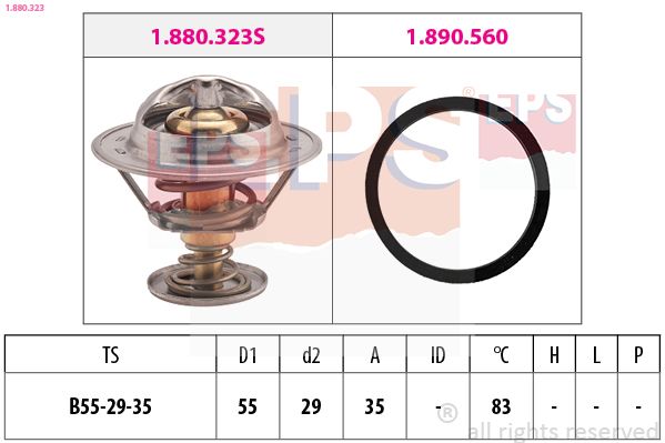 Termostat, chladivo EPS 1.880.323