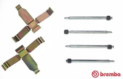 Zestaw akcesoriów, klocki hamulcowe BREMBO A 02 204